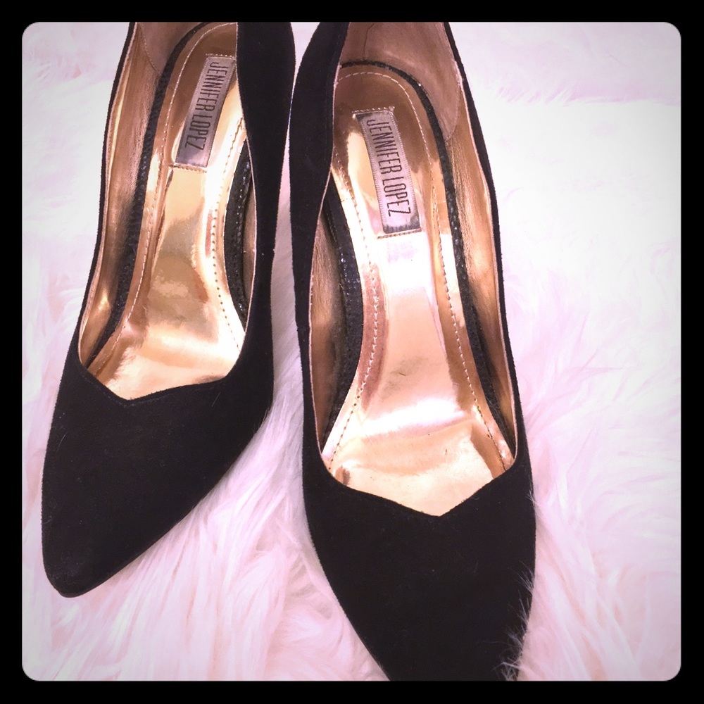 Jennifer Lopez Suede Heels